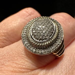 JWBR 925 pave Diamond oval ring